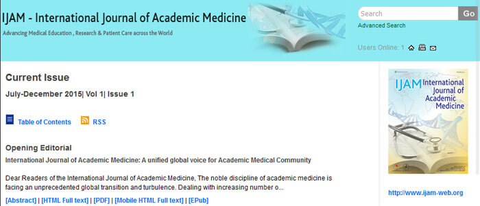 INDUSEM Launches “The International Journal of Academic Medicine”